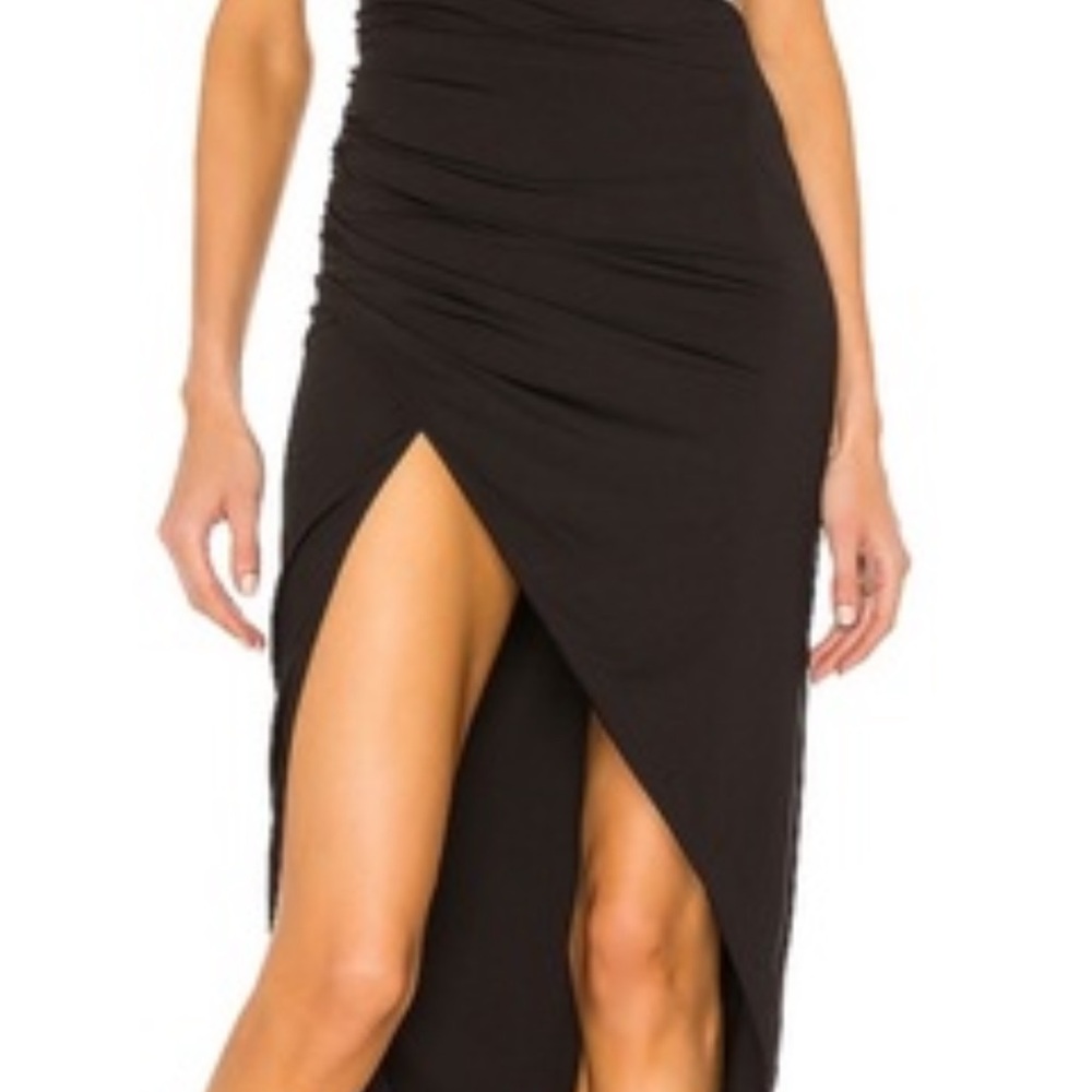 Superdown Black Asymmetrical Skirt